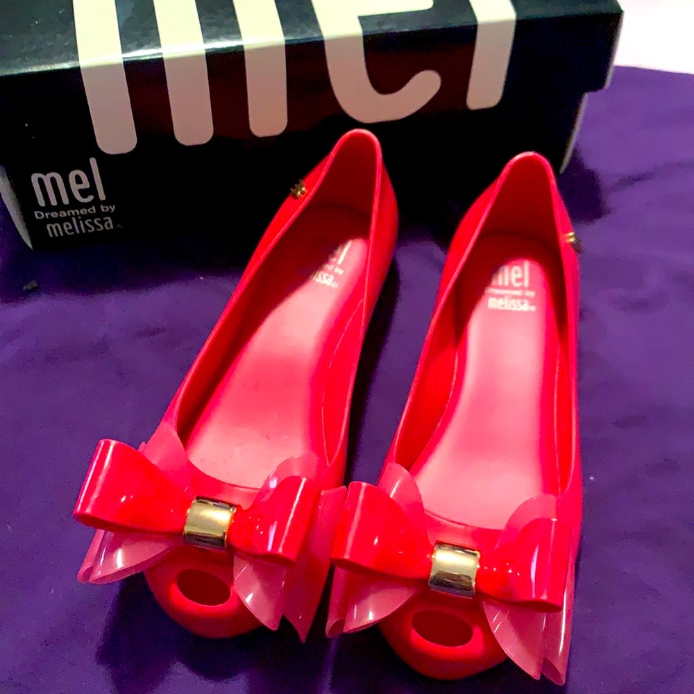 Dark pink dress up slip on shoe